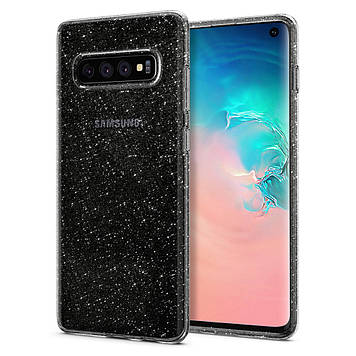 Чохол Spigen для Samsung Galaxy S10 Liquid Crystal Glitter, Crystal Quartz (605CS25797)