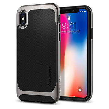 Чохол Spigen для iPhone X Neo Hybrid, Gunmetal (057CS22165)