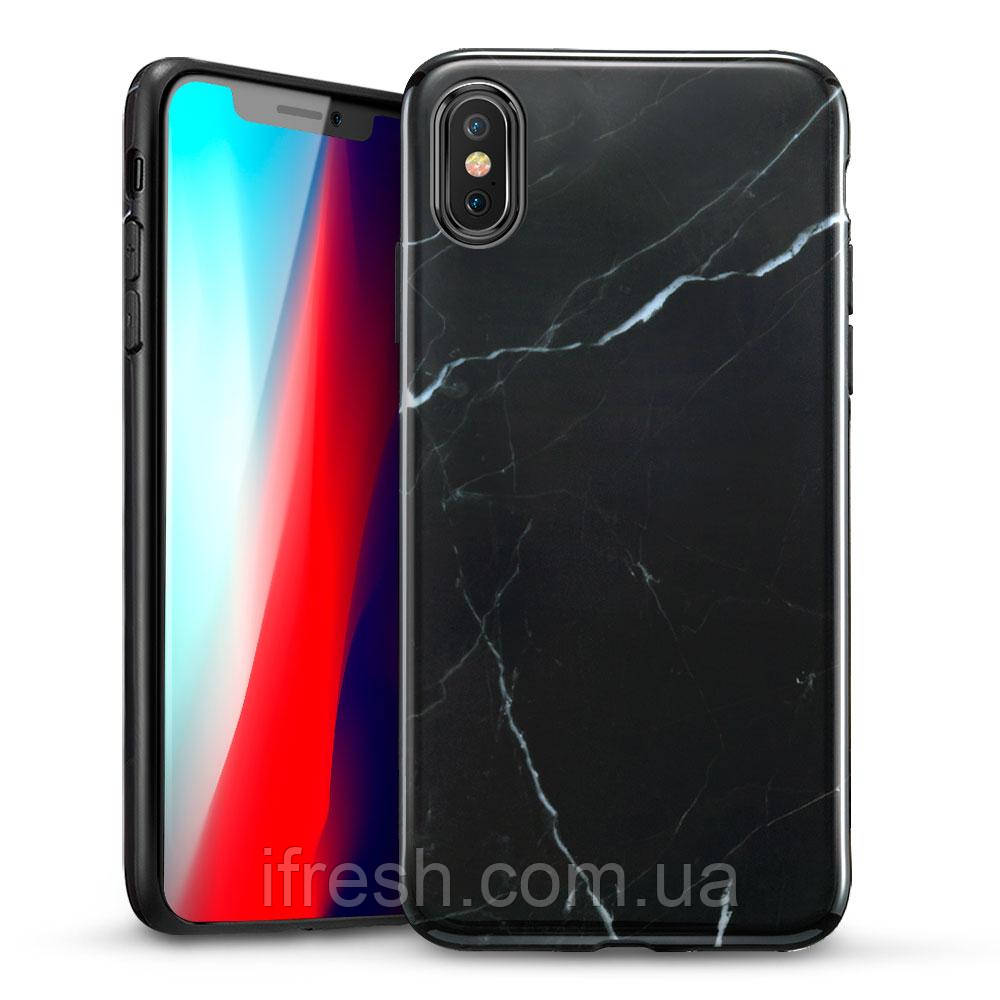 Чохол ESR для iPhone XS Max Marble Slim, Black (4894240071731)