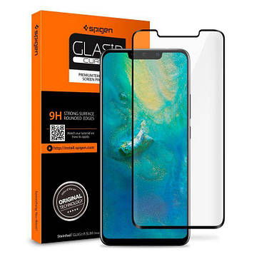 Захисне скло Spigen для Huawei MATE 20 PRO, Full Cover, Black (L34GL25408)