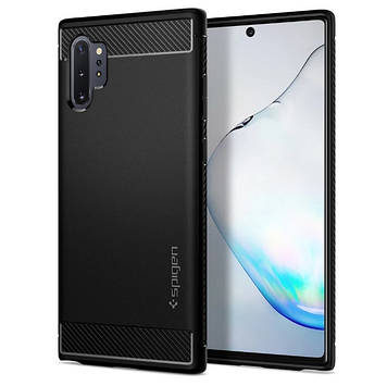 Чохол Spigen для Samsung Galaxy Note 10 Plus / 10 Plus 5G Rugged Armor, Matte Black (627CS27331)