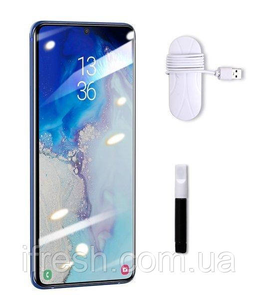 Захисне скло Baseus для Samsung Galaxy S20 Curved-screen UV (2шт), Transparent (SGSAS20-UV02)