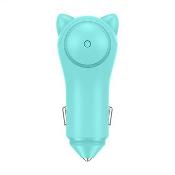 АЗУ Baseus Adorkable Cute Cat 2USB 3A, Green (CCALL-DM06)