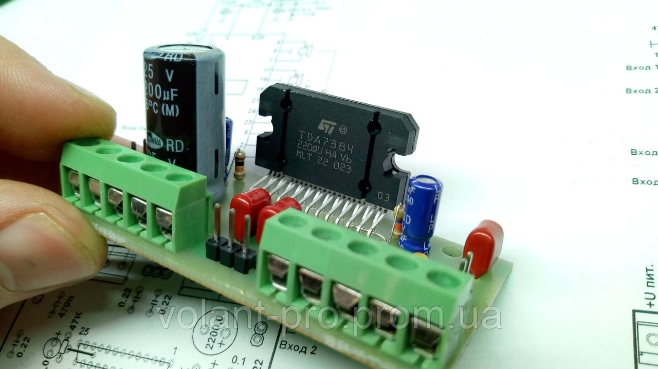 4-Канальный Усилитель М/С TDA7384 (4x40Вт) 9-18В. (ID#380405581.