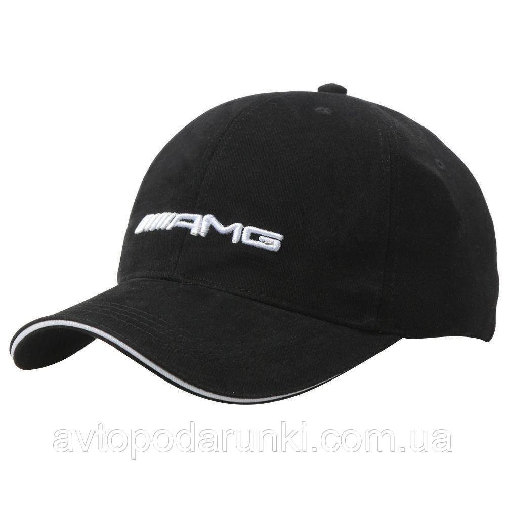 Кепка AMG чорна, бейсболка з лотипом авто Мерседес — AMG