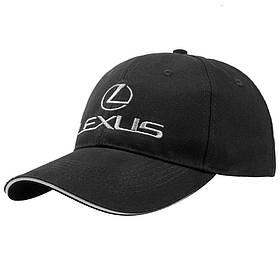 Кепка LEXUS чорна, бейсболка з лотипом авто LЕКСУС