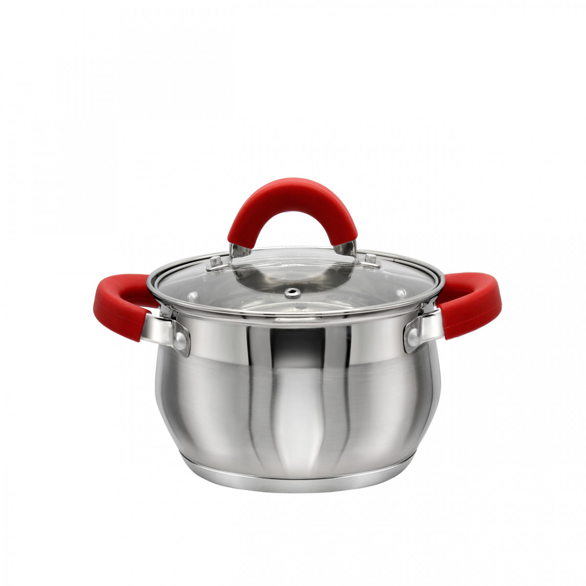 Каструля з нержавіючої сталі Zauberg 2 л ZB-2R Red