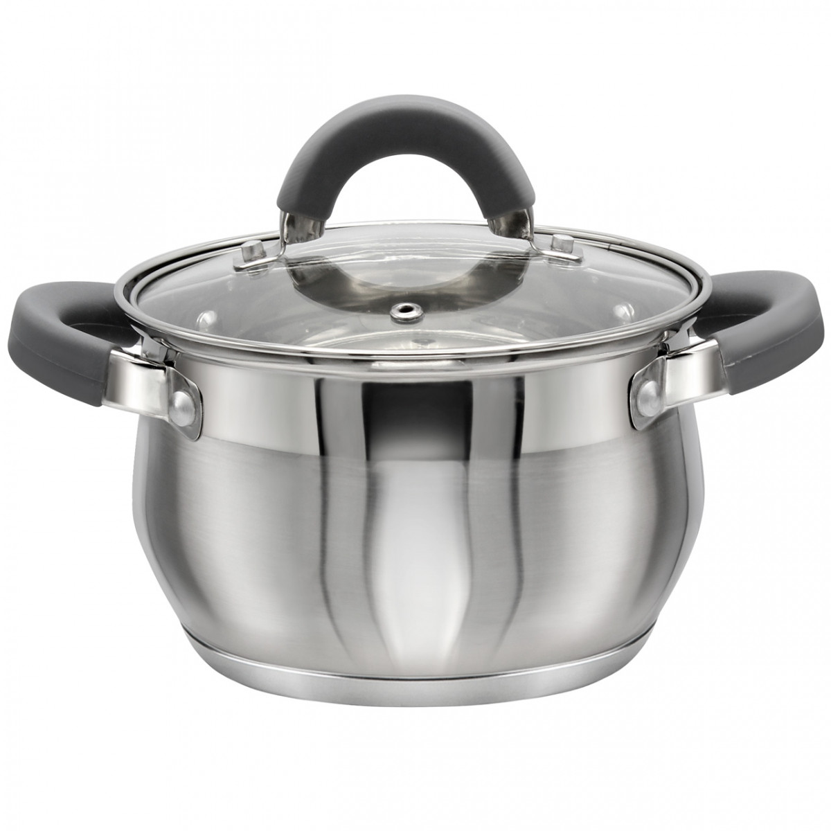 Каструля з нержавіючої сталі Zauberg 6 л ZB-6G Grey, фото 1