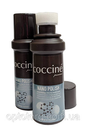 Блиск Чорний для шкіри Nano polish Кочині Coccine 75мл Польща, фото 1