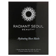 Зволожуюча тканинна маска, 5 шт. по 25 мл, Radiant Seoul