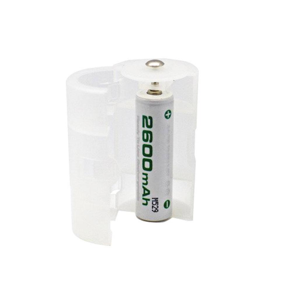 Перехідник Soshine SBC-005 для батарейок/акумуляторів 1хАА(R6) на 1xD(R20), фото 1