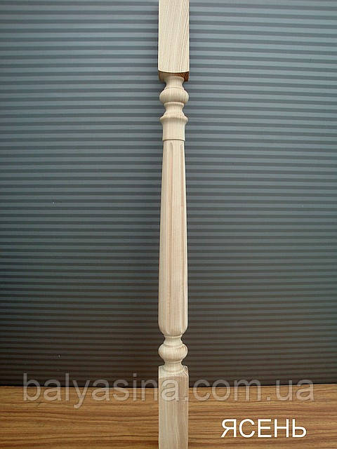 Дерев'яна балясина з ясеня "смужка", фото 1