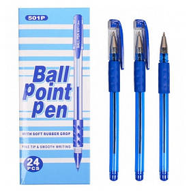 Ручка кулькова масляна "501P", синя