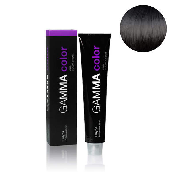 Стійка крем-фарба для волосся Erayba Gamma Color Haircolor Cream 3/00 Натуральний темно-коричневий 100 мл