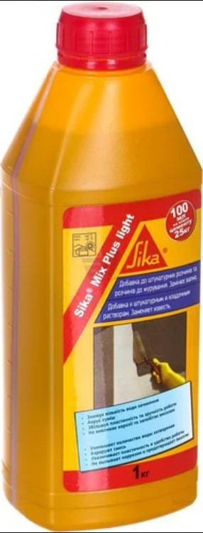 Замінник вапна Sika MixPlus light, пластифікатор . 1кг - фото 1 - id-p1285629072