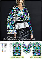 Заготовка для вишивки Сорочка жіноча Буковинська заквітчана синя (Світ Рукоділля)