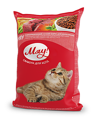Сухий корм Мяу (з карасем), 11кг.