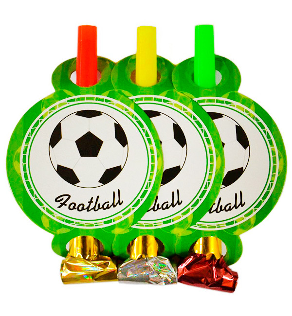 Гудки язички "Футбол" 6 шт., довжина - 13 см