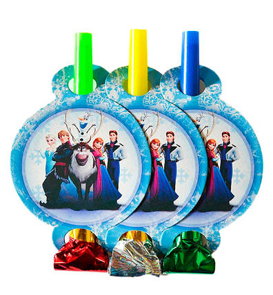 Гудки язички "Холодне серце" 6 шт., довжина - 13 см, фото 1