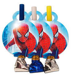 Гудки язички "Людина Павук" 6 шт., довжина - 13 см