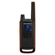 Рація Motorola T82 EXT Tourism (0,5W, PMR446, 446 MHz, до 10 км, 16 каналів, АКБ), чорна