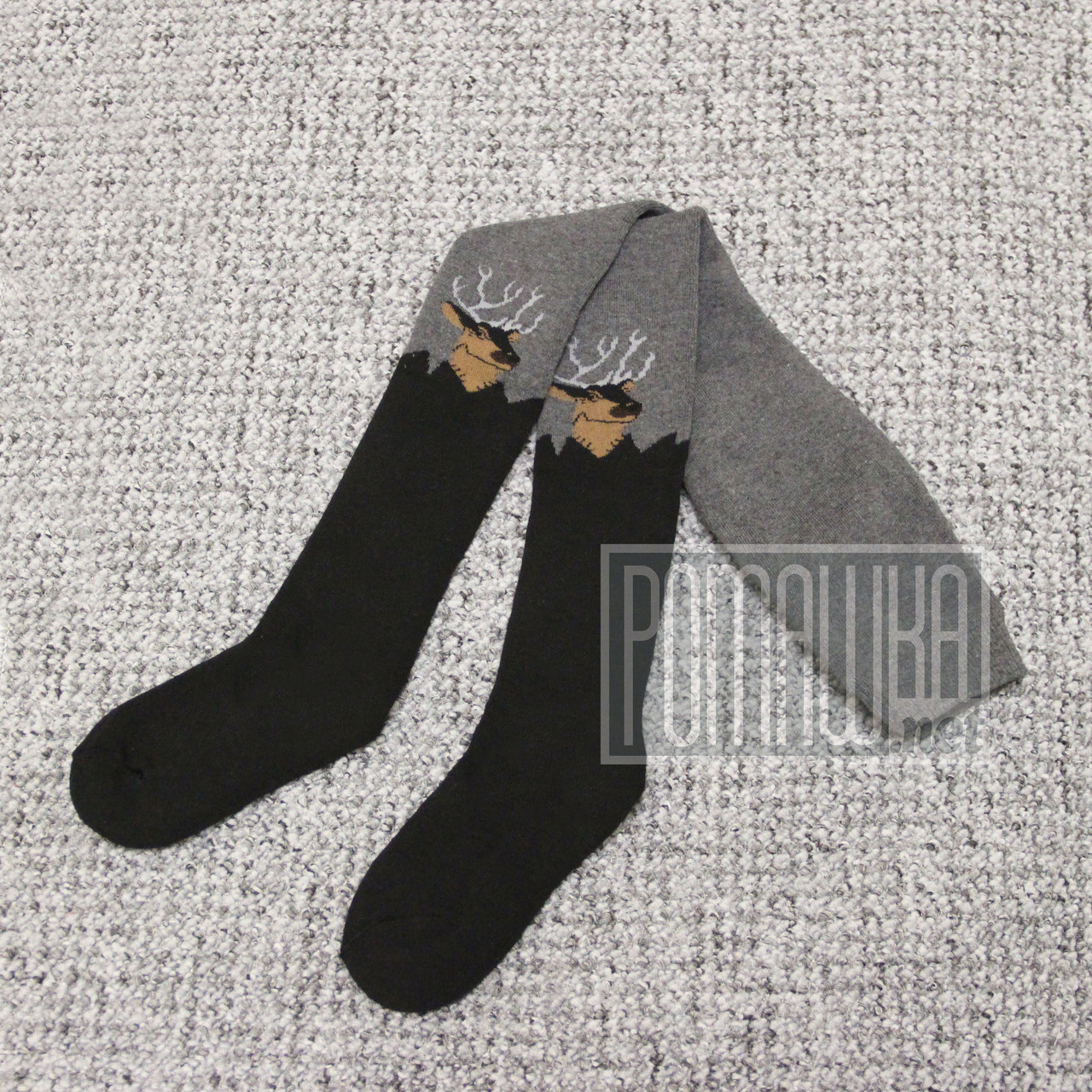 Дитячі теплі махрові колготки 74 см р 116-122 (104-116) 6-7 років для хлопчика для дітей з махри 8007 Сірий