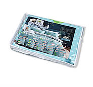 Постільна білизна Королева Ночі (Бязь) | Полуторний комплект | 50х70 | Динозаври на блакитному, фото 5