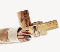 Олівці, гумка, скріпки