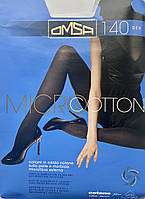 Колготы двухслойные Omsa Microcotton 140 ден (размер 2, 3, 4)