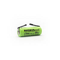 Аккумулятор промышленный 2/3 AAA Bossman 400mAh с контактами