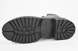 Черевики високі з прошивкою Guero 129120 чорні шкіра, фото 3