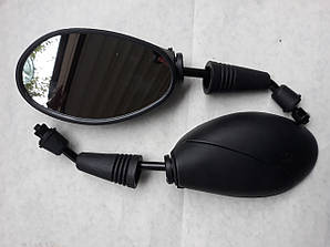 Дзеркала Ø8 чорна вставка для скутера Honda Tact 24
