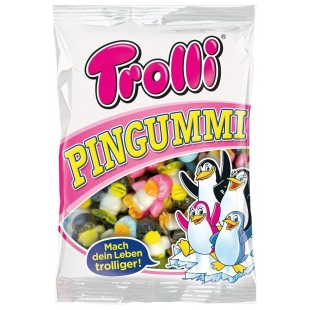 Желейні цукерки Trolli Pingummi пінгвіни Без глютену 200 г Німеччина
