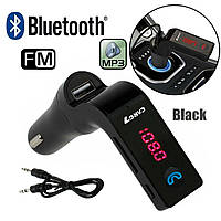 FM Модулятор Трансмітер для авто з Bluetooth MP3 AUX передавач NBZ Car G7 Black