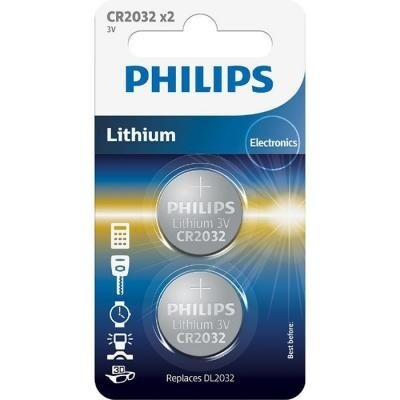 Батарейка Philips Lithium CR 2032 BLI 2