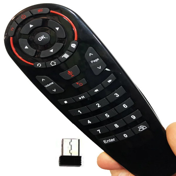 Універсальний аеро-пульт Air Mouse G30S + Голосовий пошук + гіроскоп +IR навчання