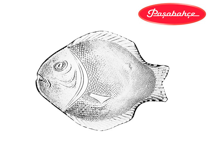 Блюдо для риби скляне Pasabahce Marine 260х210мм