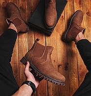 Мужские ботинки Тимб Челси Pobedov (коричневые)