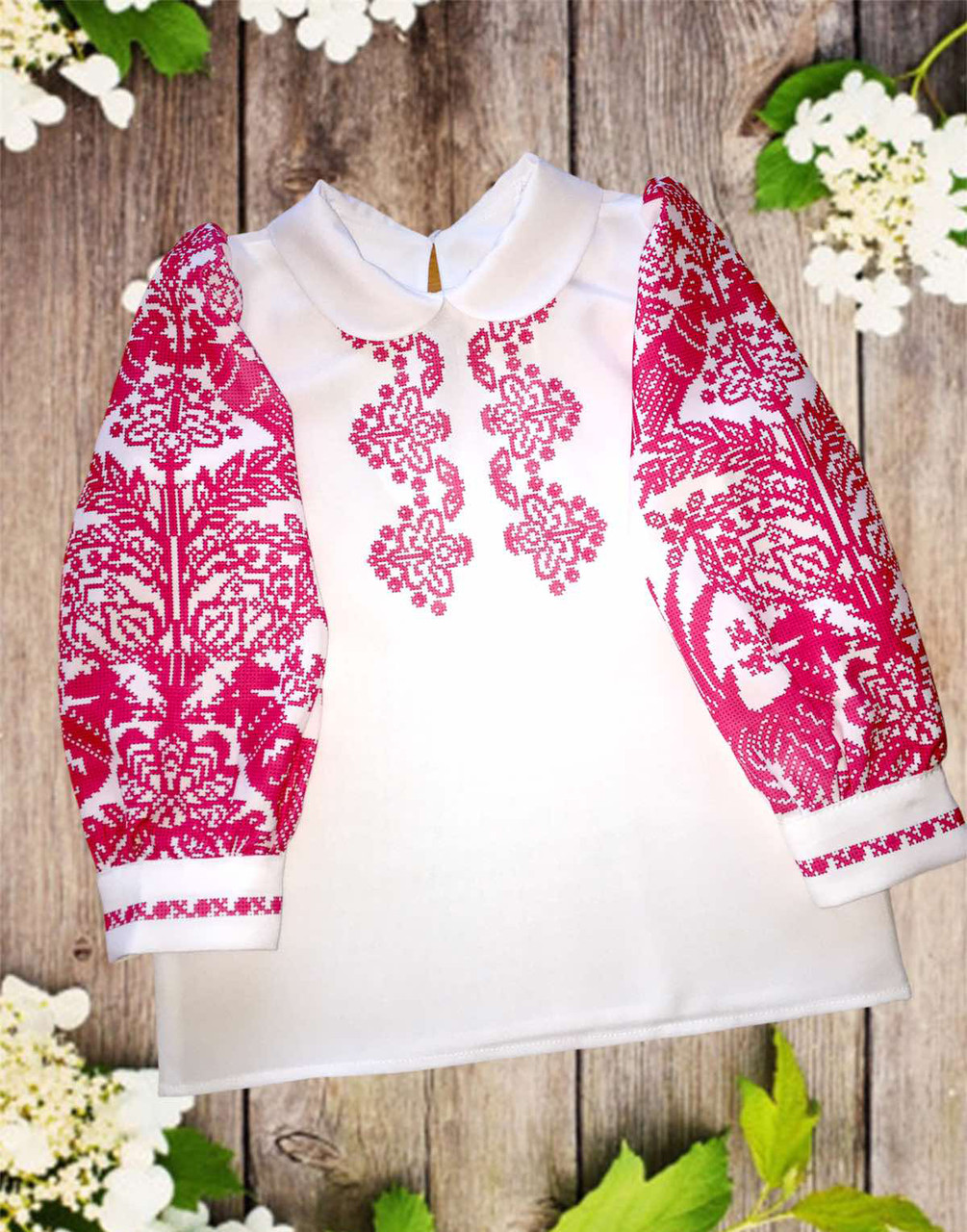 Сорочка для дівчинки "Краля" (Пошита заготовка) № 246-ПДС(К), фото 1