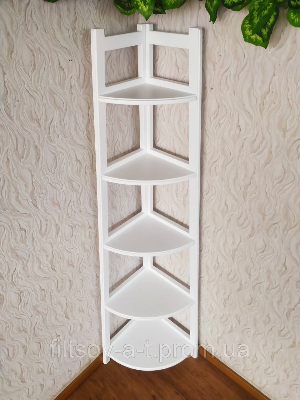 Белый детский стеллаж этажерка из массива натурального дерева "Робин - 2" от производителя белая эмаль - фото 4 - id-p1285807823