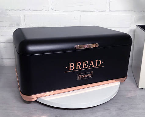 Чорна хлібник Maestro 34,5х25х16,5 см MR-1677