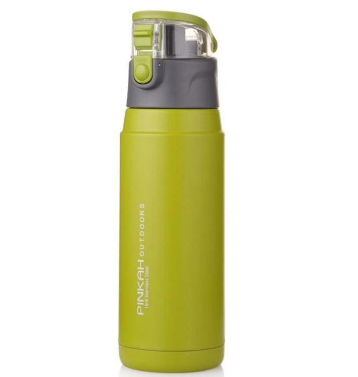 Термос-пляшка Pinkah PJ-3504 650 мл, зелена
