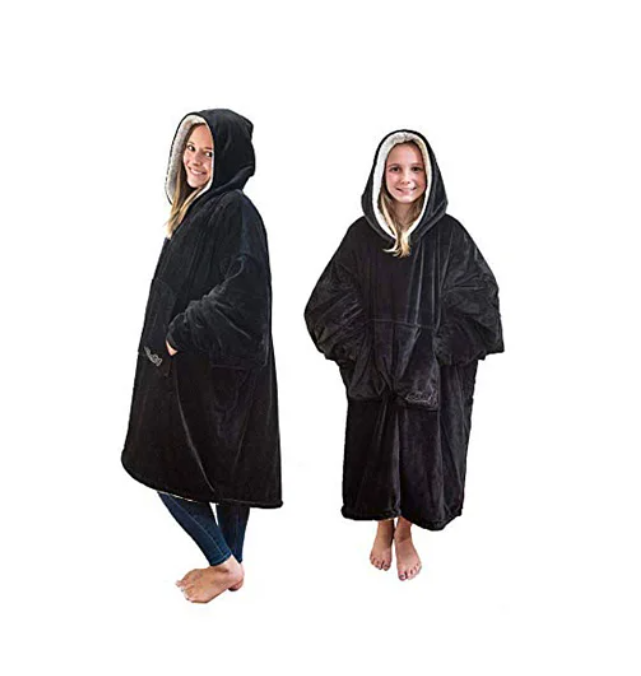 Толстовка-плед з капюшоном HUGGLE HOODIE, двостороння толстовка - халат з капюшоном