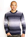 Стильний теплий чоловічий светр з круглою горловиною "Ashim" - Л, ХЛ, ХХЛ, фото 3