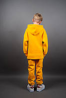 Костюм для хлопчика зимовий жовтого кольору теплий дитячий костюм-двійка спортивний вік 6-10 років, фото 2