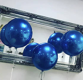 Фольгована куля Сфера 3D синій.Розмір 22'