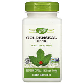 Жовтокорень Nature's Way "Goldenseal Herb" 800 мг (180 капсул)