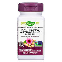 Эхинацея с астрагалом и грибами рейши Nature's Way "Echinacea Astragalus & Reishi" 1200 мг (100 капсул)