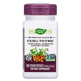 Пажитник і чебрець Nature's Way "Fenu-Thyme" для підтримки травлення, 900 мг (100 капсул)