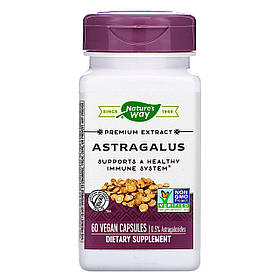 Астрагал Nature's Way "Astragalus" стандартизований екстракт, 500 мг (60 капсул)